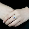 thumbnail image 6 of Rings for Women Gold 316L Stainless Steel DA304 - AAA Grade Cubic Zirconia in Tanzanite, 6 of 6