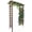 Flat top carbon burning, variant on Senfot Charred Finish Flat Top Wood Garden Arbor Trellis for Backyard Patio Climbing Plant Grape and Rose Vine Cultivation