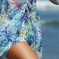 thumbnail image 4 of Trajes de Baño de Bikini de Mujer con Correas Impresas V Sexy Split Set de Tres Piezas, Diseño de Corte Alto para la Piscina de Playa Y las Vacaciones de Verano, 4 of 9