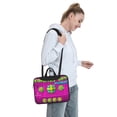 thumbnail image 6 of Lsque Geometry Dash Pattern Laptop Bag – Portable & Slim Single-Shoulder Computer Case with Adjustable Strap, Protective, Lightweight for 13”/14”/15.6” Laptops, 6 of 8