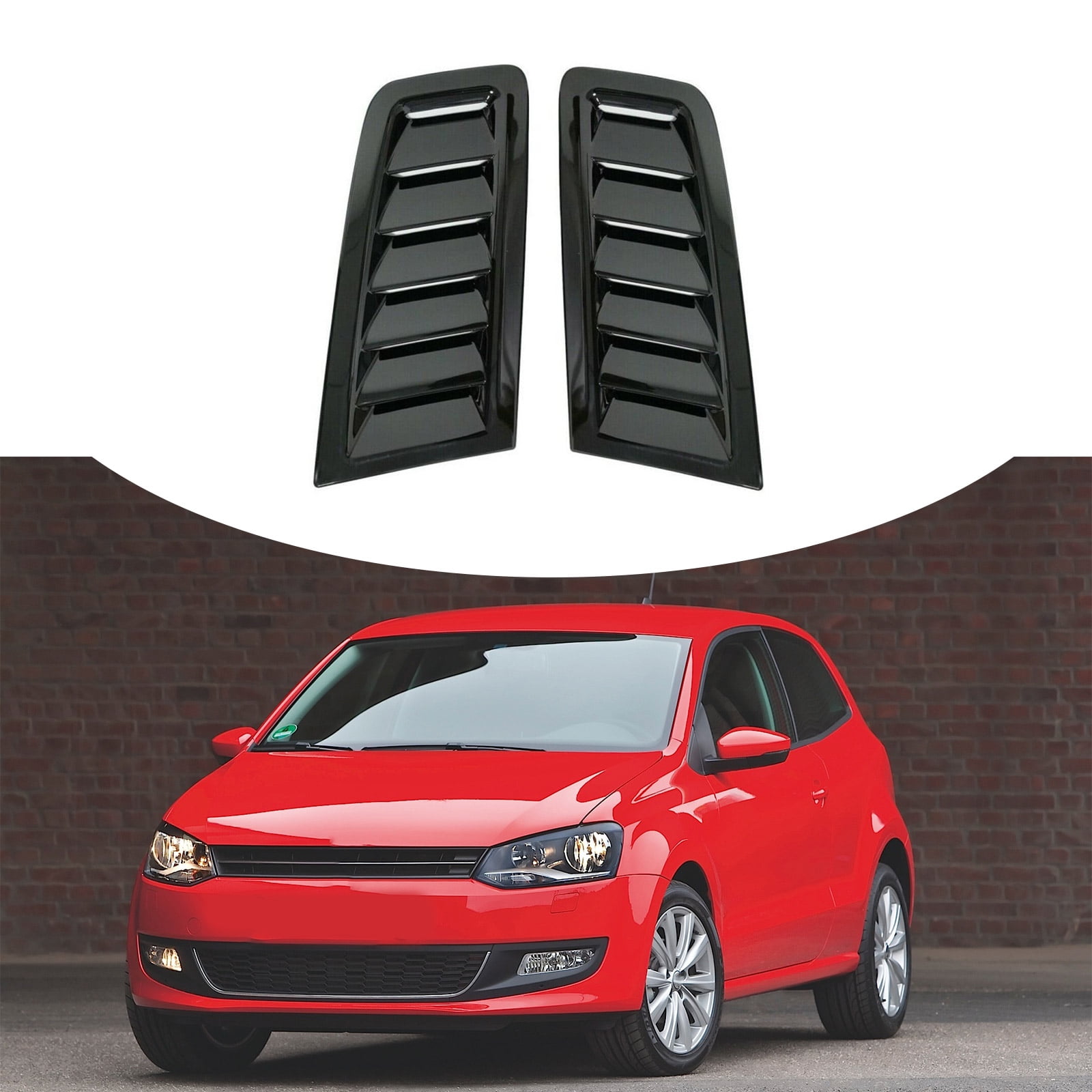 BIBABLYKE Engine Hood Vent Air Flows Cover Optimizes Air Circulation Car Exterior Part For MK2, Enhances Cooling & Performances 2x