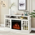 thumbnail image 5 of Gymax 48'' Fireplace TV Stand W/ 1400W Electric Fireplace for TVs up to 50 Inches White, 5 of 9