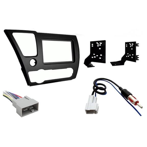 Fits Honda Civic 2013 Metra Single DIN Dash Kit with Harmony Radio Harness
