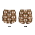 thumbnail image 3 of KLL Beautiful Owl Pattern Shorts Women,Athletic Shorts High Waisted Running Shorts Pocket Sporty Short Gym Elastic Workout Shorts-Large, 3 of 7