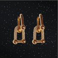 thumbnail image 4 of Geometric Square Diamond Simple Earrings Temperament Earrings Fashion Sweet And Personalized Earrings, 4 of 8