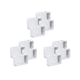 thumbnail image 3 of 12 Pieces Blind Brackets 2 Inch Low Profile Box Mounting Bracket for Headrail (White), 3 of 9