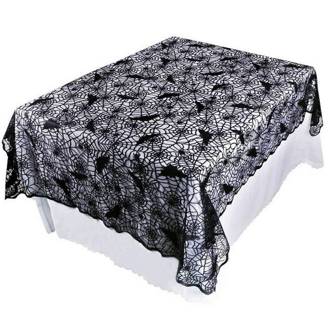 Halloween Tablecloth Decorative Cobweb Festival Lace Tablecloth Table Cover
