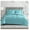 Aqua, variant on Comforter Set, Medium Weight - Down Alternative - Ultra Soft Microfiber - Full/Queen Size 3 Pieces Set with 1 Comforter and 2 Pillow Shams (Full/Queen, Light Blue)