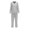 thumbnail image 1 of Pijama Secret Treasures Talla G Manga Larga y Pantalón Azul, 1 of 4