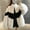 White Coats for Winter, variant on XPMWRP Women's Long Sleeve Fleece Zipper Jacket Comfortable Casual Tops Breathable Fabric Daily Wear Winter Soft Warm Trendy Coats Black L