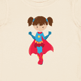 thumbnail image 4 of Inktastic Superhero Girl, Cute Girl, Brown Hair, Red Cape Girls Baby T-Shirt, 4 of 5