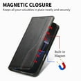 thumbnail image 2 of Dteck Flip Wallet Case for iPhone 14 Pro Max,Leather Magnetic Folio Cover with Card Holder Kickstand Shockproof TPU Full Body Protective Phone Case,Black, 2 of 6