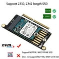 thumbnail image 4 of NVMe M Key 2230/2242 SSD Adapter Compatible with Late 2016- Mid 2017 13" A1708, 4 of 9