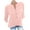 Pink, variant on LEAVINGSUO 2024 Womens Clearance, Womens Fashion Women's Summer Casual Stand Collar Neck Long Sleeved Color Loose Shirt Tops