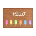 Clearance! Ynlkorvg Polyester Carpet Summer Sign Hello Sunshine