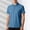 01 Dark Blue, variant on Men Solid-Color Casual Loose Fashion Ice-Silk Seamless Sweat-wicking Elastic Button Cedar Short Sleeve Turndown Collar Blouse Shirt Dark Blue 2XL