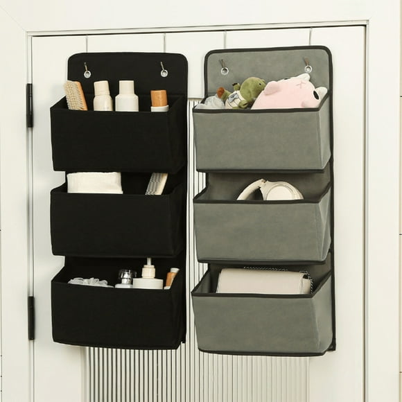 Wzzjkit Over The Door Organizer with 3 Large Capacity Pockets, Hanging Organizer Storage for Closet Bathroom Nursery Bedroom Dorm and Toys Cosmetics Sundries