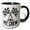 Black/White, variant on 3drose, Five Star Pit Crew Design for Members of the Team, 11oz Two-tone Red Mug
