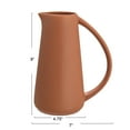thumbnail image 2 of Bloomingville Modern Stoneware Pitcher, Matte Terracotta, 2 of 8