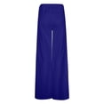 thumbnail image 4 of Pantalones casuales sencillos de color liso para mujer, 4 of 8