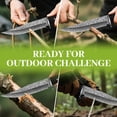 thumbnail image 6 of Plys Fixed Blade Hunting Knife with Sheath, Full Tang Survival Camping Knife with Wood Handle & Clip Point for Men Bushcraft, 6 of 8