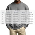 thumbnail image 3 of Men's Sweatshirt Solid Color Casual Loose Round Neck Sweatshirt Fall Winter, 3 of 8