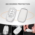 thumbnail image 2 of Key Fob Cover Compatible with Fit for Audi A4 A3 Q3 Q5 Q7 TT TTS RS3 S4 S3 A1 S6 RS4 RS6 Q2L ABS Smart Remote Key Case Keychain Case Holder Protector, 2 of 4