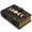 Moon Phases, variant on Leather Journal Writing Notebook for Men and Women, 7 x 5 Inch, Peacock Floral