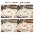 thumbnail image 7 of ODIKA 3'x5' Ultra-Soft Throw Mat, Pink Long Coquette Vintage Delicate Trellis Motifs Sage Bathroom None Washable, Bare feet friendly, Easy Care Indoor rug for Bedside, Vanity, 7 of 7