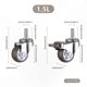 thumbnail image 5 of Heavy Duty Rubber Swivel Caster with M8 Threaded Stem, 1.5 Inch Wheel, 8mm Thread Diameter, 20mm Length, Set of 2 for Trolleys & Furniture, 5 of 5