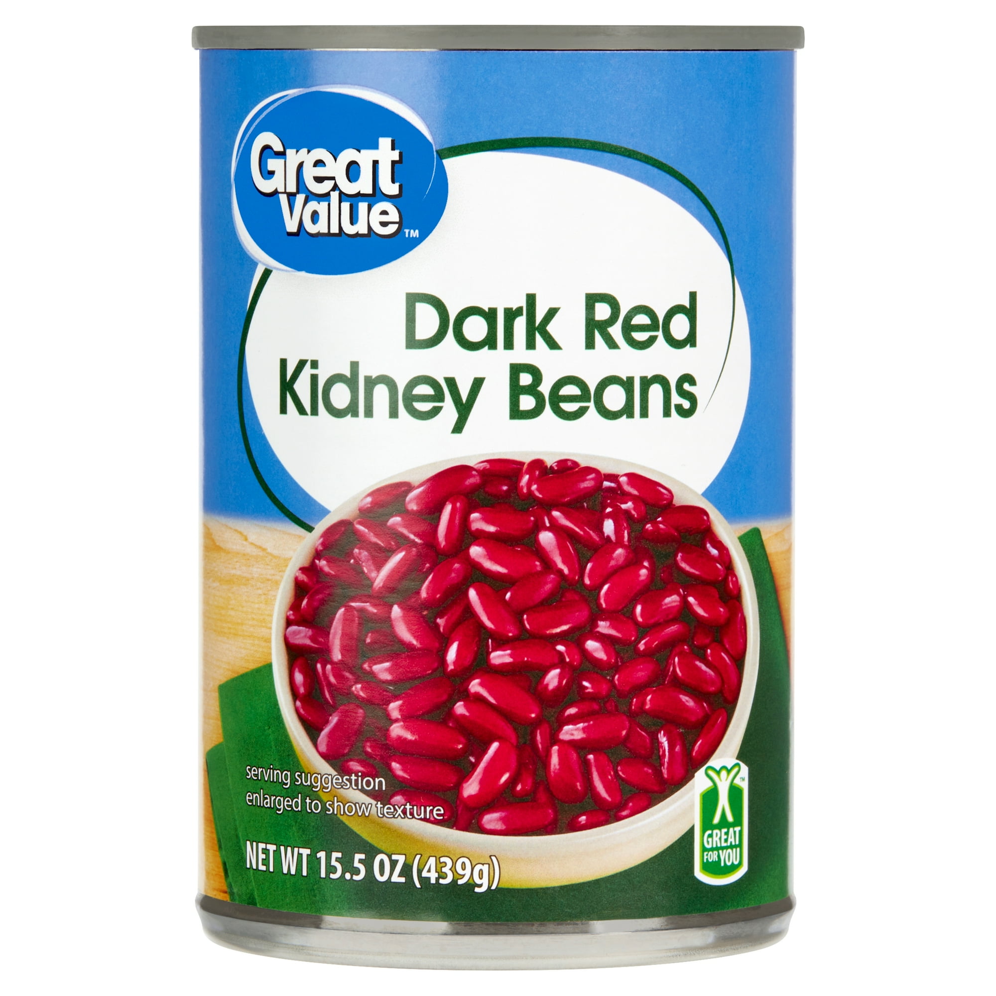 Great Value Dark Red Kidney Beans, 15.5 oz