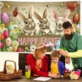 thumbnail image 1 of Xihbxyly Fondo de Pascua, Tela Fotográfica con Corona Primaveral Vibrante, Amplio Espacio para Eventos Festivos, Decoración Ligera y de Fácil Cuidado, Ideal para Sesiones de Fotos de Fiestas En Casa,, 1 of 7