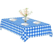 AITOCO Gingham Tablecloth Oktoberfest Rectangle Checkered Table Cover Heavy Duty Covers Waterproof Party Decor for Cafe Camping Backyard BBQ Restaurant Patio Balcony Dining Garden there