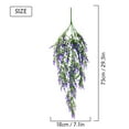 thumbnail image 2 of Gustave Fake Hanging Plants 2Pcs Artificial Lavender Flowers UV Resistant Faux Greenery Hanging Vines for Outdoor Indoor Home Wall Garden Wedding Decor "Purple", 2 of 10