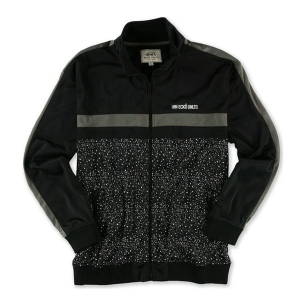 Ecko Unltd. Ecko Unltd. Mens Poly Tricot Track Jacket, Black, XSmall