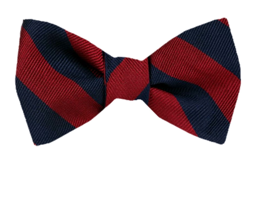 Nœud Papillon Réglable Homme Penquin 100% Soie Rayé Gris - Neuf Sans étiquette