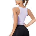 thumbnail image 4 of Yuyuzo Crop Tops for Women Sleeveless Shirts Deep V Neck Going out Tops Ribbed Knit Basic Tees, 4 of 4