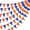 Orange,dark Blue, variant on 42 Pieces Colorful Pennant Banner Flag Orange Red Green Bunting Triangle Banner for Classroom School Carnival Birthdays Garland Outdoor Events Party Hanging Decorations