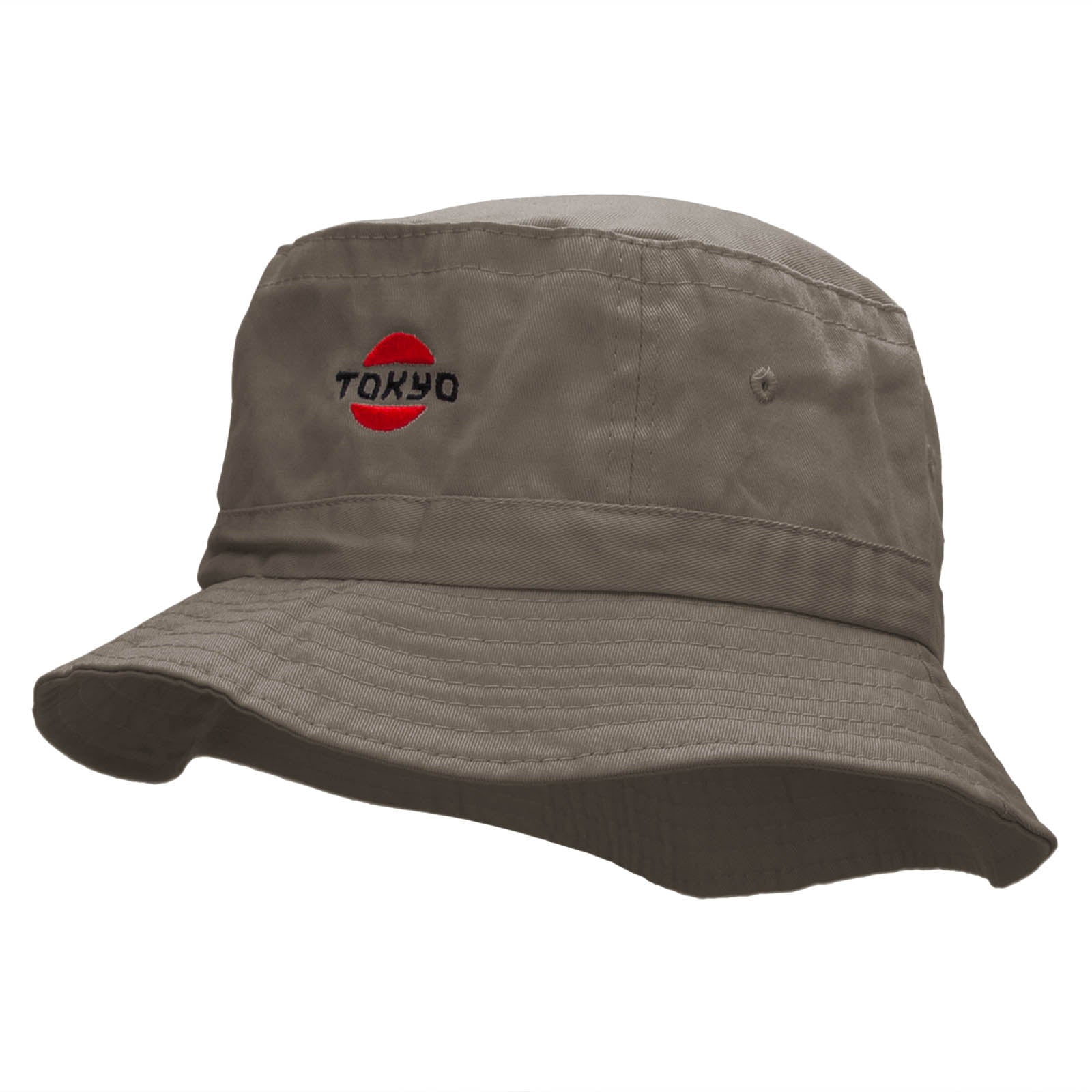 Tokyo logo Embroidered Bucket Hat - White OSFM - Walmart.com