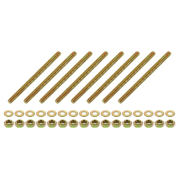 8Pack Fully Threaded Rod, 5/16"x4-1/2" Zinc-Plated Carbon Steel with Nuts Washers