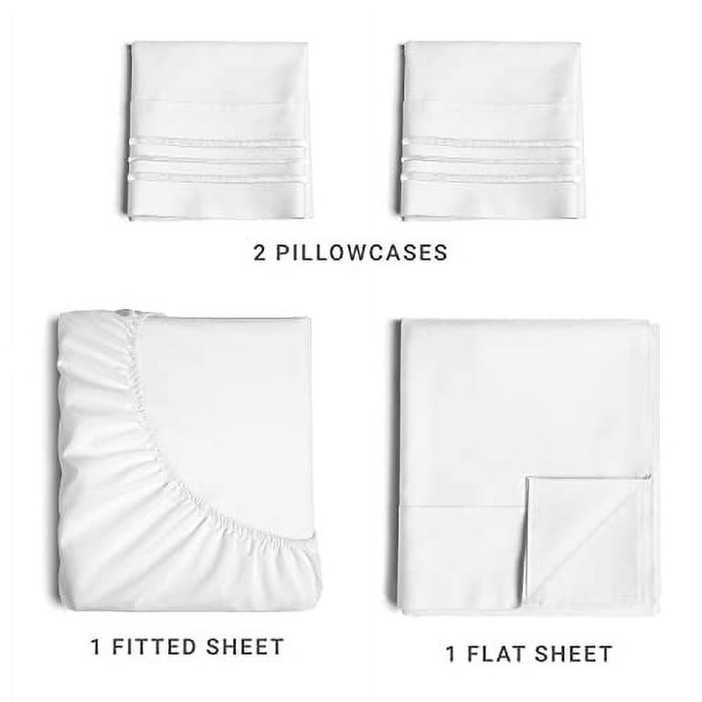 Queen Size 4 Piece Sheet Set - Comfy Breathable & Cooling Sheets - Hotel  Luxury Bed Sheets for Women…See more Queen Size 4 Piece Sheet Set - Comfy