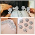 thumbnail image 3 of CIMAXIC 10pcs Rhinestone Fasteners Alloy Button Decoration for DIY Hair Accessories Crafting Supplies, 3 of 8