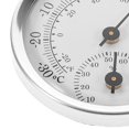 thumbnail image 3 of Mini termómetro higrómetro analógico de plástico blanco para un control preciso de la temperatura y la humedad, 3 of 7
