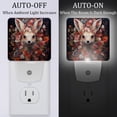 thumbnail image 2 of Floral LED Square Night Light - Compact and Energy Efficient Illumination for Bedrooms and Bathrooms - Plug-in Wall Lamp with Auto Sensor, 2 of 6