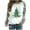 Green 4, variant on YANHAIGONG Christmas Tree Sweatshirts for Women Long Sleeve Crewneck Sweatshirts Pullover Christmas Tree Tops and Fresh Greens Tie Dyed Raglan Sleeve Top Christmas Sweatshirts for Women Plus Sizes