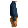 thumbnail image 3 of Mafoose Long Sleeve Button Down Collared Pockets Stretchy Button-Up Shirt (Men's) 1 Pack Ink Blue 4XL, 3 of 7