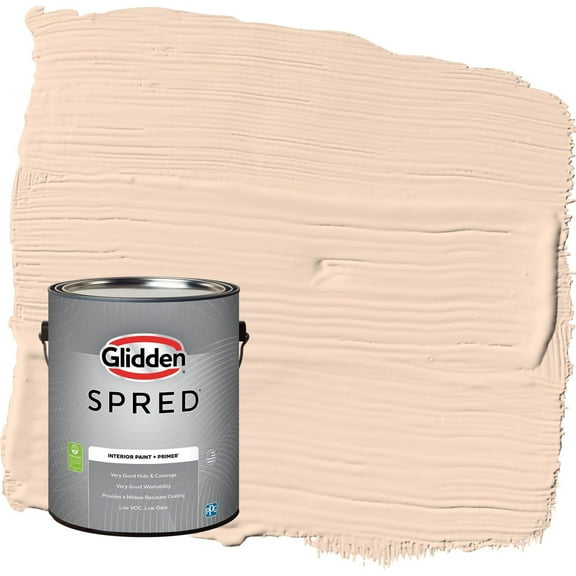 Glidden Spred Sourpatch Peach / Orange Eggshell Interior Paint with Primer, 1 Gallon