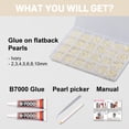 thumbnail image 3 of Worthofbest 10000 Pcs Flat Back Half Pearls with B7000 Glue for Decoration, DIY, Crafts, Shoes and More - Ivory, 3 of 6