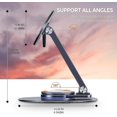 thumbnail image 3 of Magnetic Desk Phone Stand For Iphone 14 13 12 Series, Foldable Portable Aluminum Phone Stand Holder Dock With 360rotation Base, 3 of 4