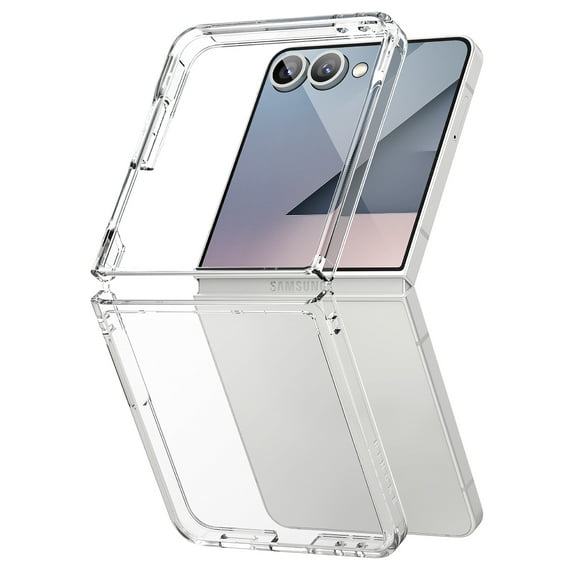 Ringke Fusion [Perfect-Fit] for Galaxy Z Flip 7 Case, Transparent Shockproof Hybrid Cover - Clear